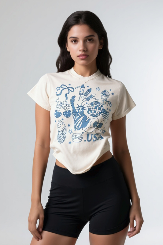 Retro America Coquette Tee