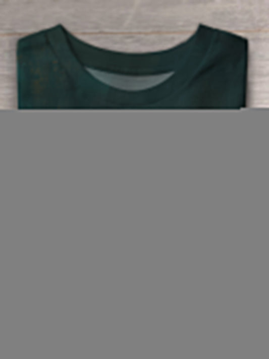 Women's Ghost And Cat Crew Neck T-shirt